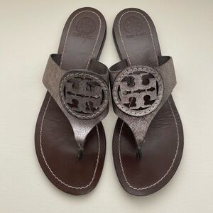 Tory Burch Pewter Sandals